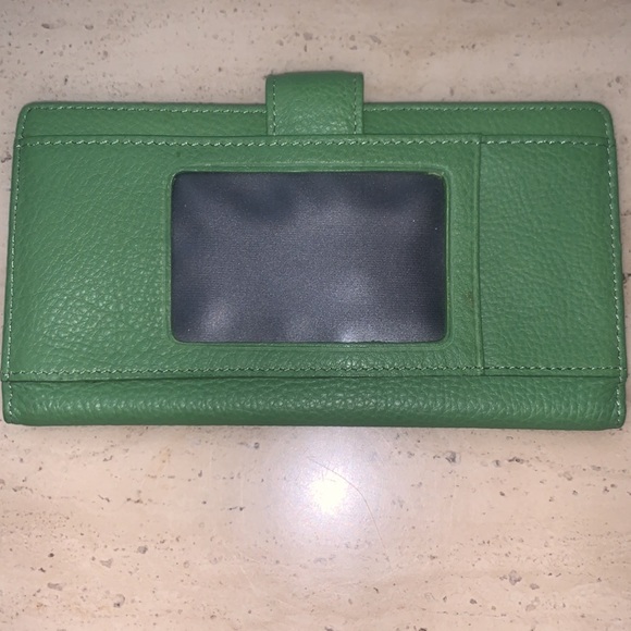 Vintage Genuine Leather Checkbook Wallet - Picture 2 of 9